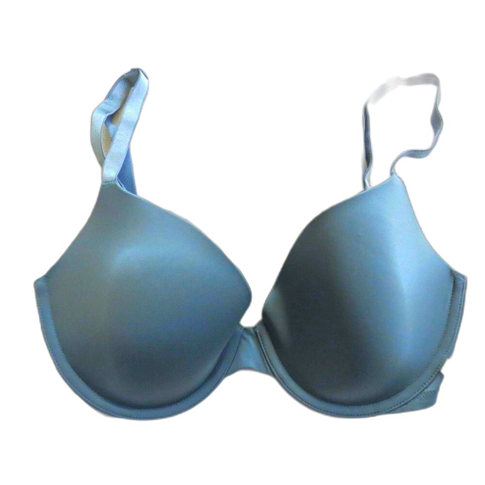 Victoria's Secret Lined Demi Underwire T Shirt Bra Sea Foam Green 32DD EUC